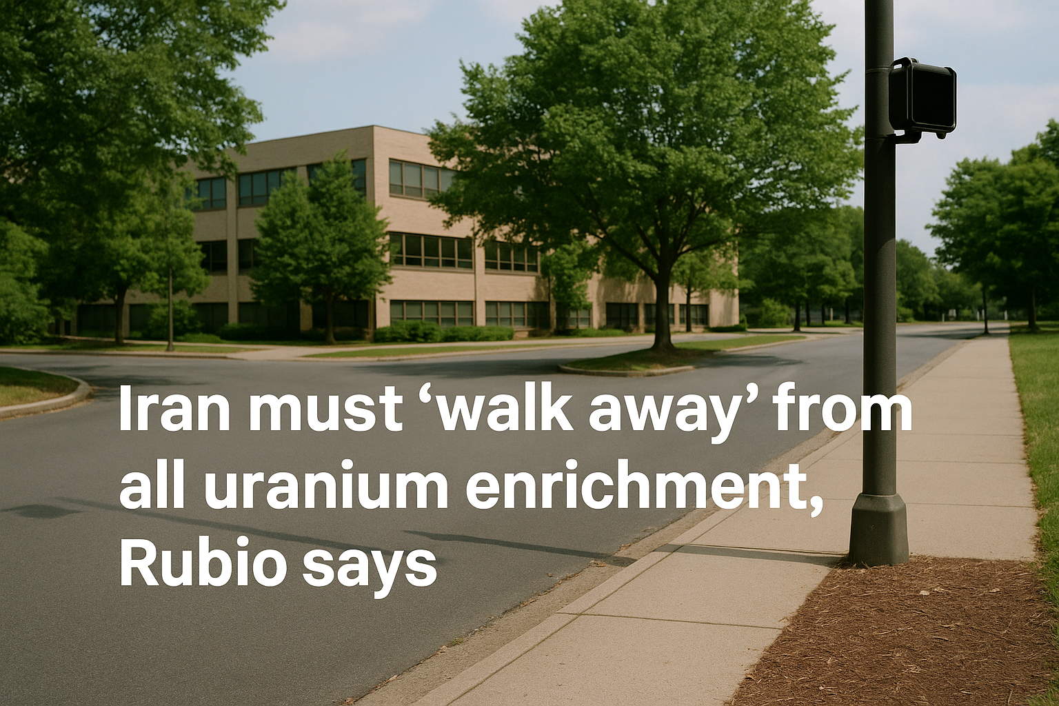 Rubio Calls for Iran to Abandon Enrichment and Missile Program, Urges Full Transparency