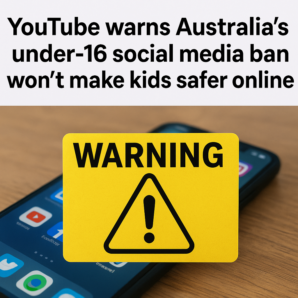 YouTube Warns That Australia’s Under-16 Social Media Ban Won’t Make Kids Safer Online