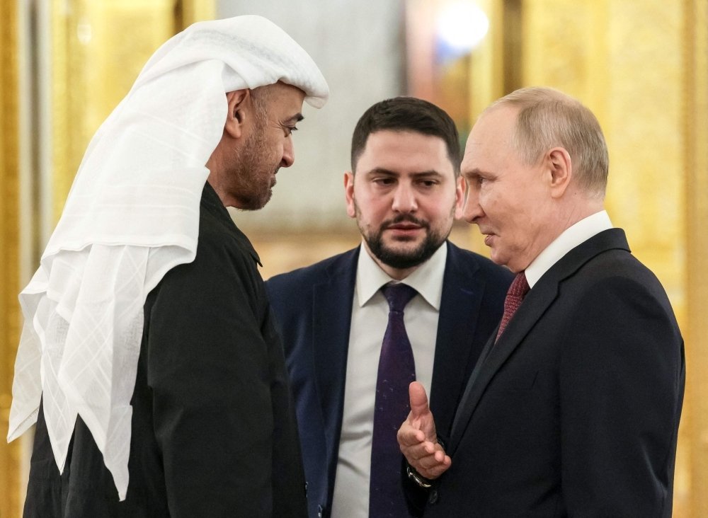 Putin Meets UAE Leader in Moscow Ahead of New Ukraine Peace Talks